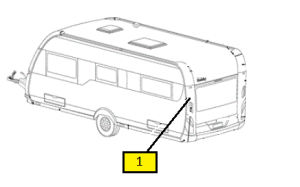 Słupek tył na lampę lewy