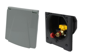 Wyjście zewnętrzne gazu z szybkozłączka szare Hobby