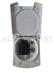 Puszka wyjście gniazdo 230V sat IP44 kempingowe