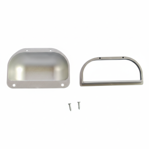 Meblowy uchwyt muszlowy kuchenny srebrny Hobby 2009-2013