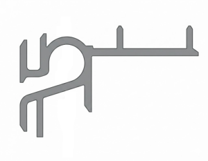 Listwa aluminiowa przedsionkowa prawy tył Hobby 2009-2013