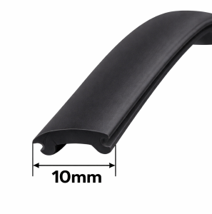 Klin czarny gumowy do listwy przedsionkowej / krawędziowej Hobby 10mm - 1M