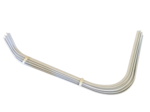 LISTWA PRZEDSIONKOWA BIAŁA TYŁ PRAWA ZAGIĘTA 90H2043.90, 534001403, 290231750, 3230 mm