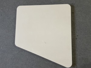 OUTLET Blat biały ścięty prostokąt  850/600x780 - ślady po montażu 